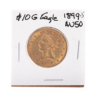 1899-S $10 Liberty Gold Eagle AU50