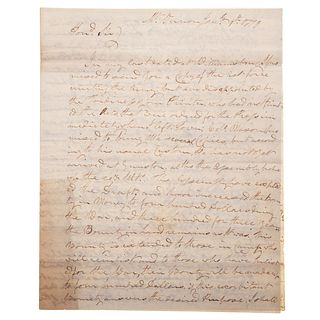 Letter from J. P. Custis to G. Washington, 1779