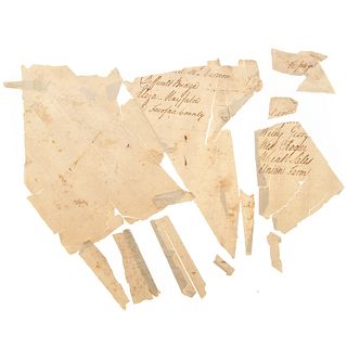 Fragments of Washington Ledger Page