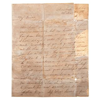 Autograph Letter of Sam Houston, 1824