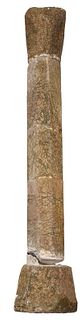Early Carved Stone Romanesque Column