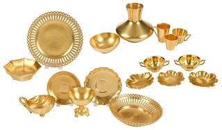 58 Assorted Healy Gold Chryso Ceramic Objects