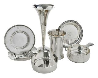 Seven Tiffany Silver Items