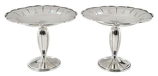 Pair of Sterling Tazzas