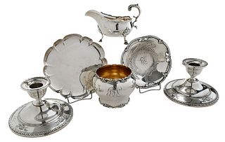 Six Pieces Sterling Hollowware