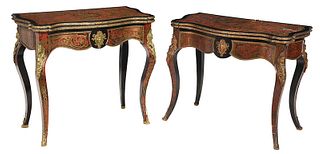 Assembled Pair Napoleon III Style Games Tables