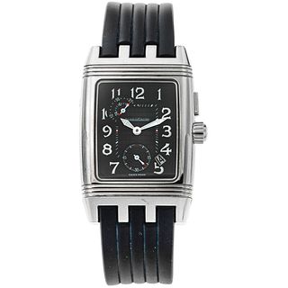 JAEGER-LECOULTRE REVERSO GRAND SPORT DUO FACE NIGHT AND DAY. STEEL REF. 295.8.51