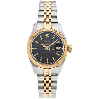 ROLEX OYSTER PERPETUAL DATEJUST LADY. STEEL AND 14K YELLOW GOLD REF. 6917, CA. 1983-1984