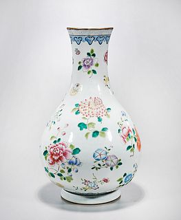 Chinese Enameled Porcelain Yuhuchunping Vase