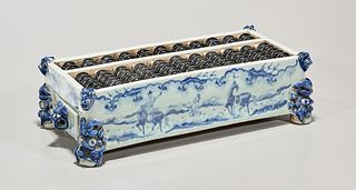 Chinese Blue and White Porcelain Abacus