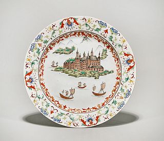 Chinese Enameled Porcelain Plate