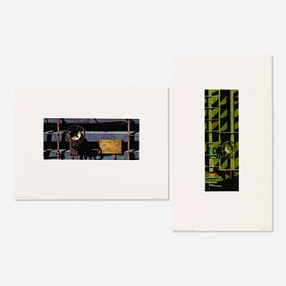 Robert Cottingham, For Mark and For Chuck from the Rolling Stock series (two works)
