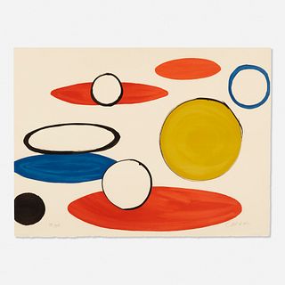 Alexander Calder, White Circles and Ellipses from the Our Unfinished Revolution portfolio
