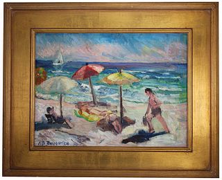 Alice Doughten (1880 - 1969) Atlantic City Beach