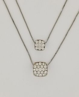 14K White Gold & 2.2ctw Diamond Necklace