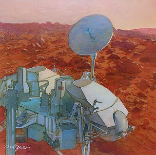 Mark Schuler (B. 1951) First Landing on Mars 1976