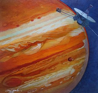 Mark Schuler (B. 1951) First Flyby of Jupiter 1973