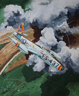 Steve Ferguson (B. 1946) "F-84G Thunderjet"