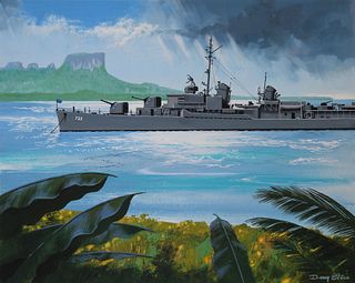 Dean Ellis (1920 - 2009) "USS Hyman"