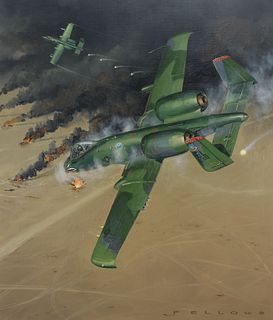 Jack Fellows (B. 1941) "A-10 Thunderbolt II"