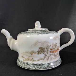 Light Reddish Tea Pot, Jiang Xi Tao Ci Ju Xing Cha She Te Zhi Mark
