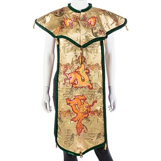 Chinese Embroidered Dragon Motif Tunic