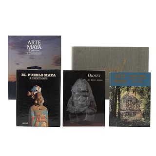 LIBROS SOBRE ARTE, CULTURA Y RELIGIÓN MAYA: / Yandi: Acuarelas de las Ruinas/ Arte Maya/ Dioses del México A. Piezas:  5