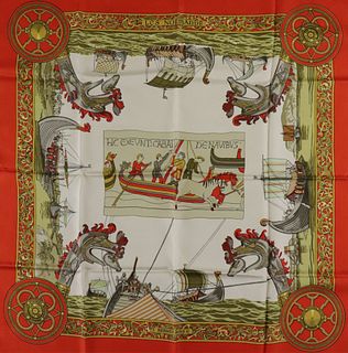 Hermes Silk Scarf - Les Normands, 1971