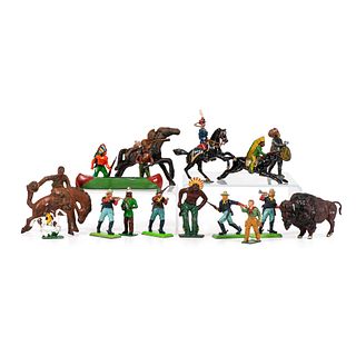 A Large Group of Western-Themed Toy Figurines