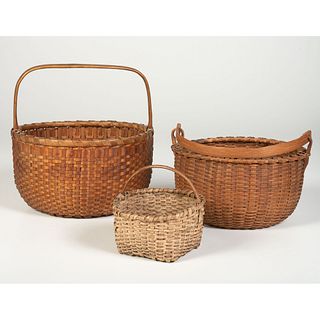 Three Split Handled Baskets