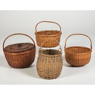 Four Woven Baskets