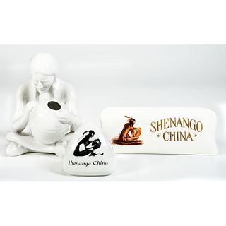 Three Shenango China Porcelain Advertising Pieces