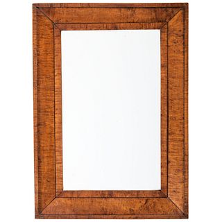 A Mirror in a Fine Figured Maple Frame