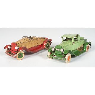 Two Kingsbury Tin Toy Cars