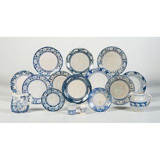 An Assorted Group of Dedham Pottery Tableware