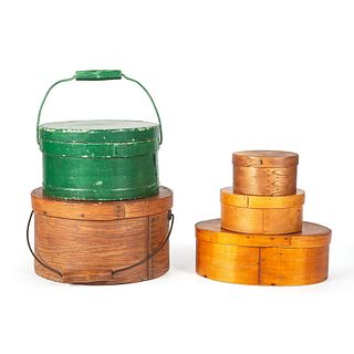 Five Round and Oval Pantry Boxes