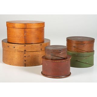 Six Round Pantry Boxes