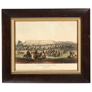 Two Hand-Colored Lithographs of Native American Subjects