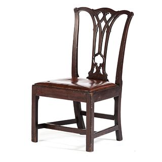 A Chippendale Carved Mahogany Side Chair