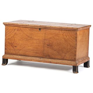 A Chippendale Grain-Painted Pine Blanket Chest