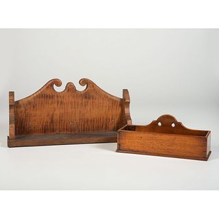 Two Wooden Hanging Shelves