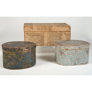 Three Wallpaper Band Boxes