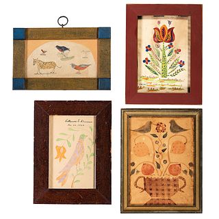 Four Pennsylvania Watercolor Bookplates