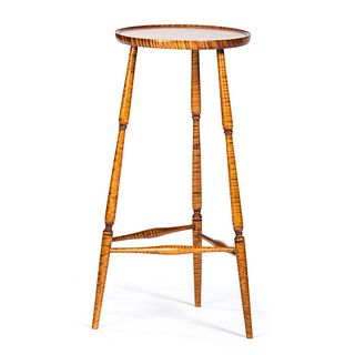 A Tiger Maple Stool