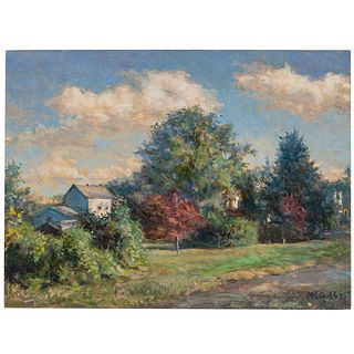 Nathaniel K. Gibbs. Fall Afternoon, oil