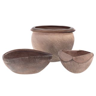 Jane Bialek, Three Art Pottery Vases