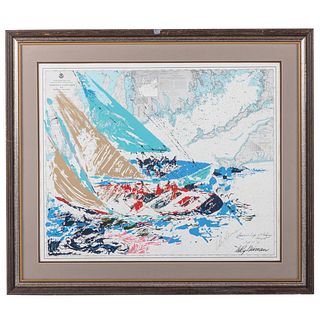 LeRoy Neiman. "America's Cup," lithograph