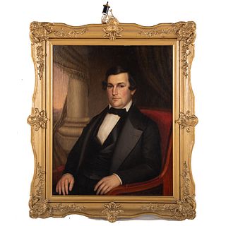American School, 19th c. Portrait of a Gentleman