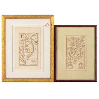 Two Framed Maps Of The Chesapeake Bay Area