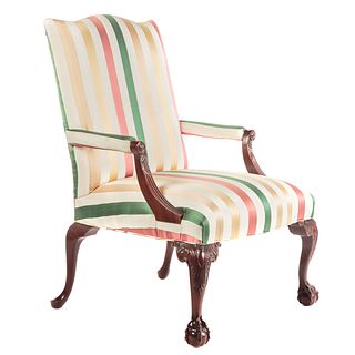 Councill Craftsman Chipp. Style Uph. Arm Chair
